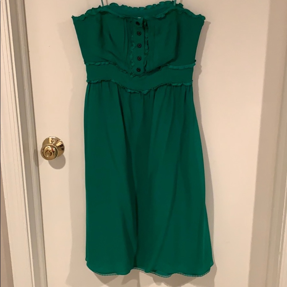 Gorgeous Green Strapless Dress